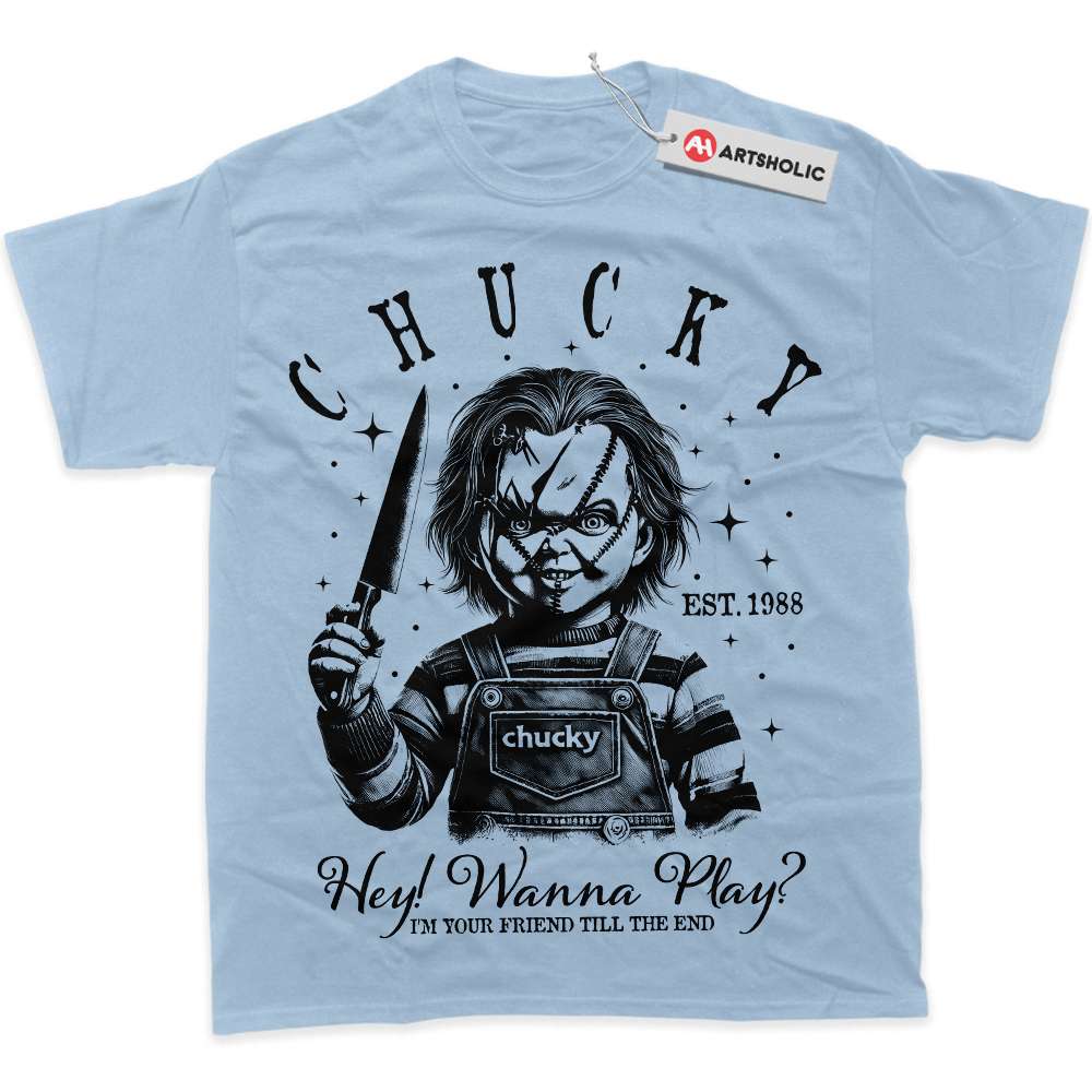 Alternative view of Chucky Shirt, Child's Play Shirt, Halloween Shirt, Horror Shirt, Graphic T-Shirt