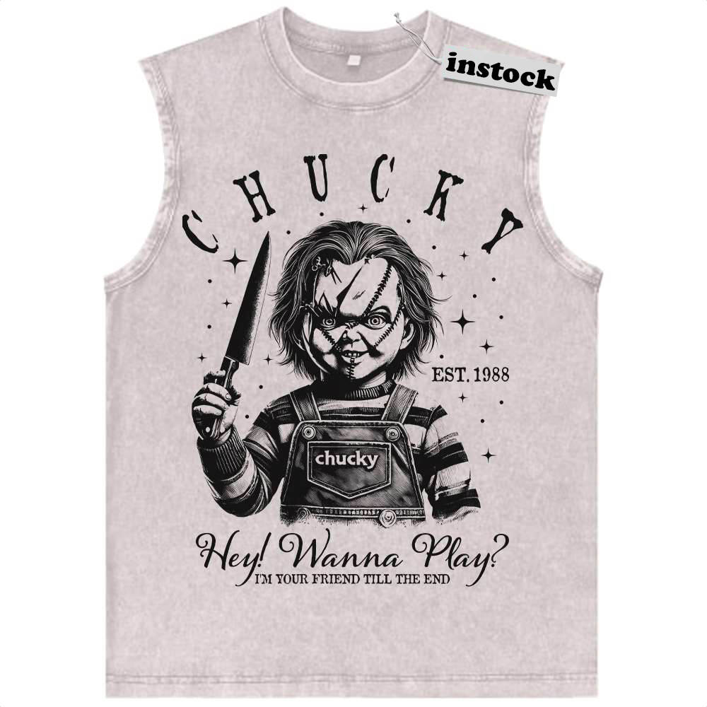 Chucky Tank Top, Child's Play Tank Top, Halloween Tank Top, Horror Tank Top, Vintage Tank Top