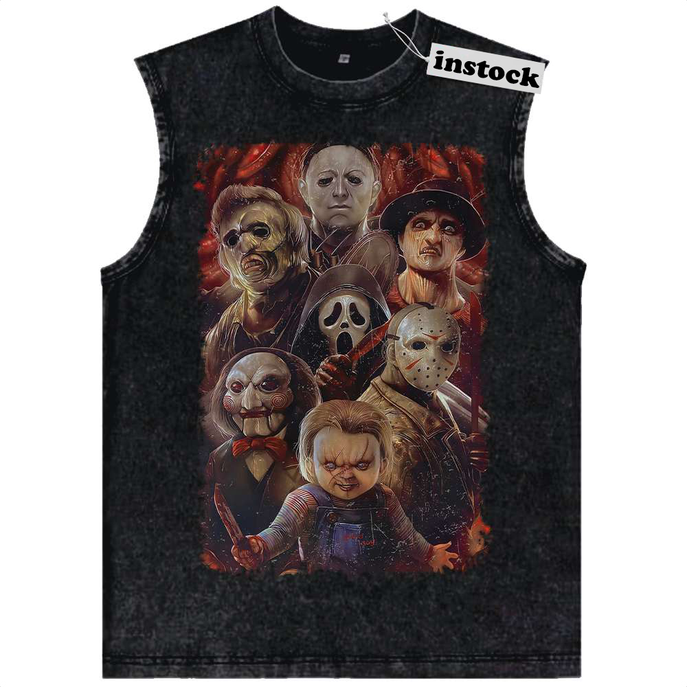 Chucky Tank Top, Freddy Krueger Tank Top, Jason Voorhees Tank Top, Horror Tank Top, Halloween Tank Top, Vintage Tank Top