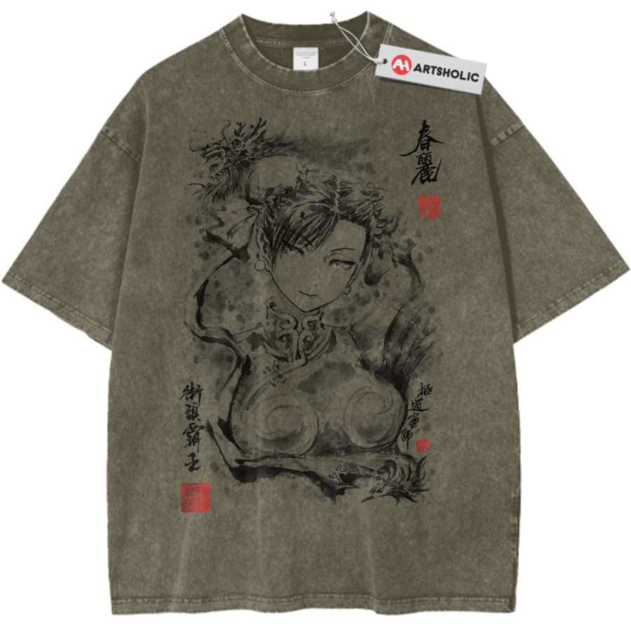 Alternative view of Chun-Li Shirt, Street Fighter Shirt, Game Shirt, Vintage Tee