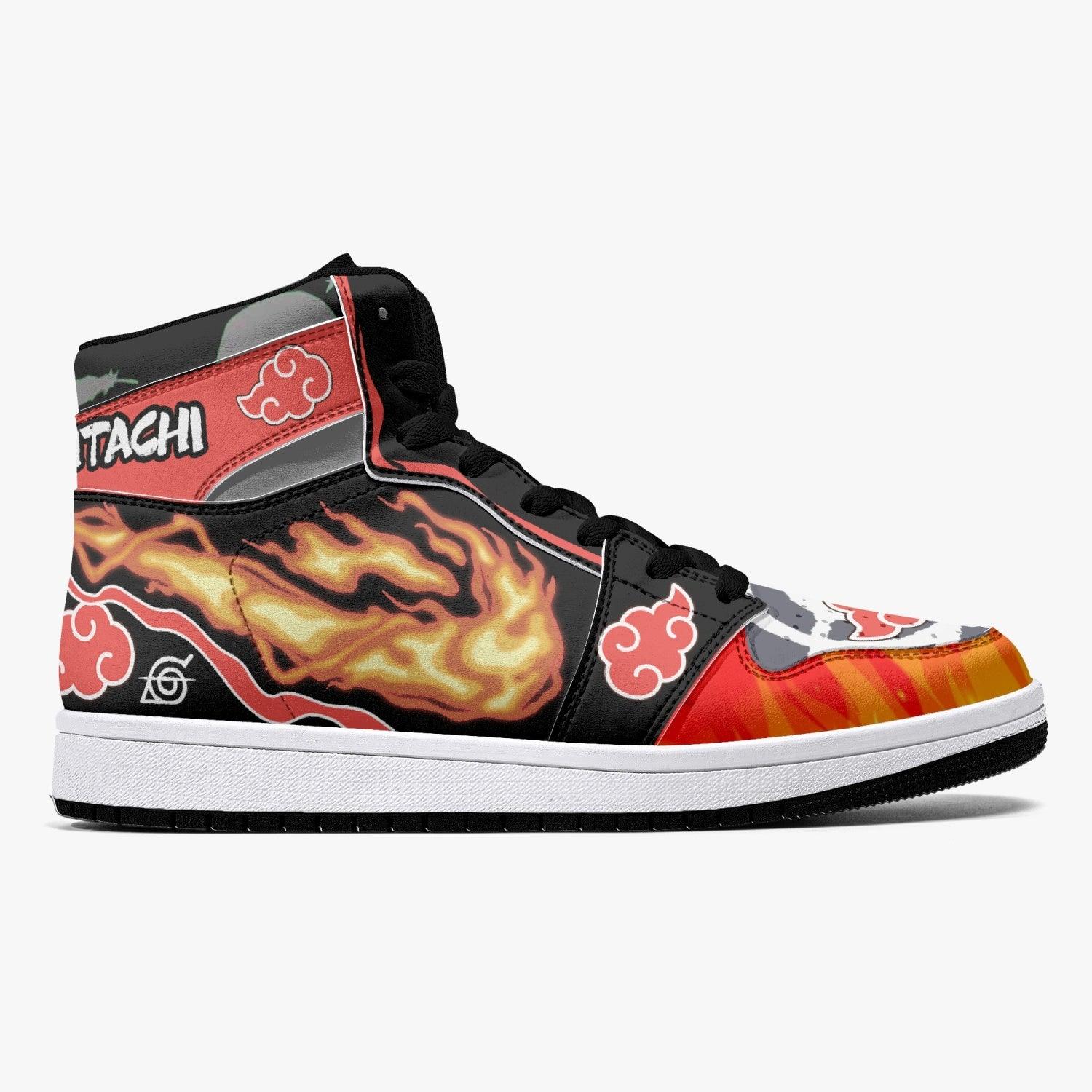 Clan Itachi Red Cloud Ninja Shippuden Custom Sneaker Mid 1 Basketball Shoes - Otaku Hall