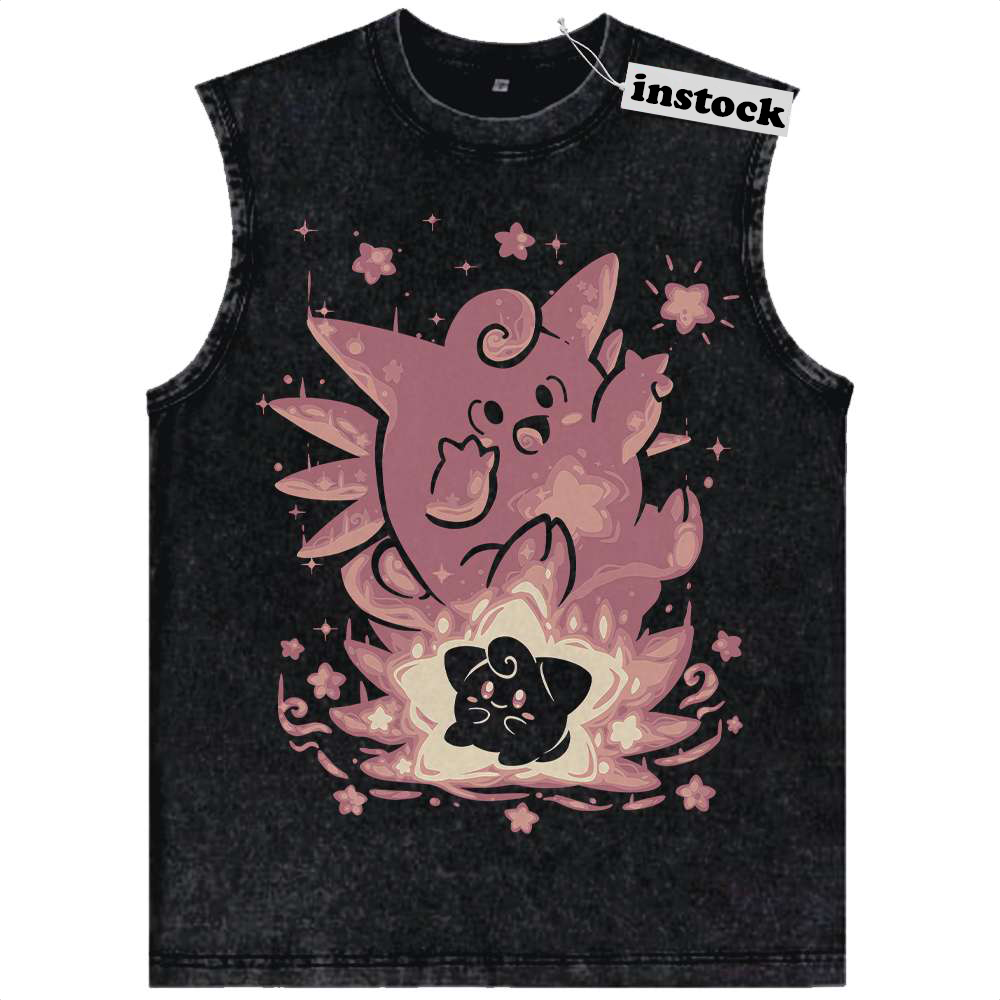 Clefable Tank Top, Cleffa Tank Top, Pokemon Tank Top, Anime Tank Top, Vintage Tank Top