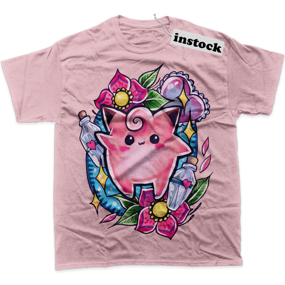 Clefairy Shirt, Pokemon Shirt, Anime Shirt, Graphic T-Shirt