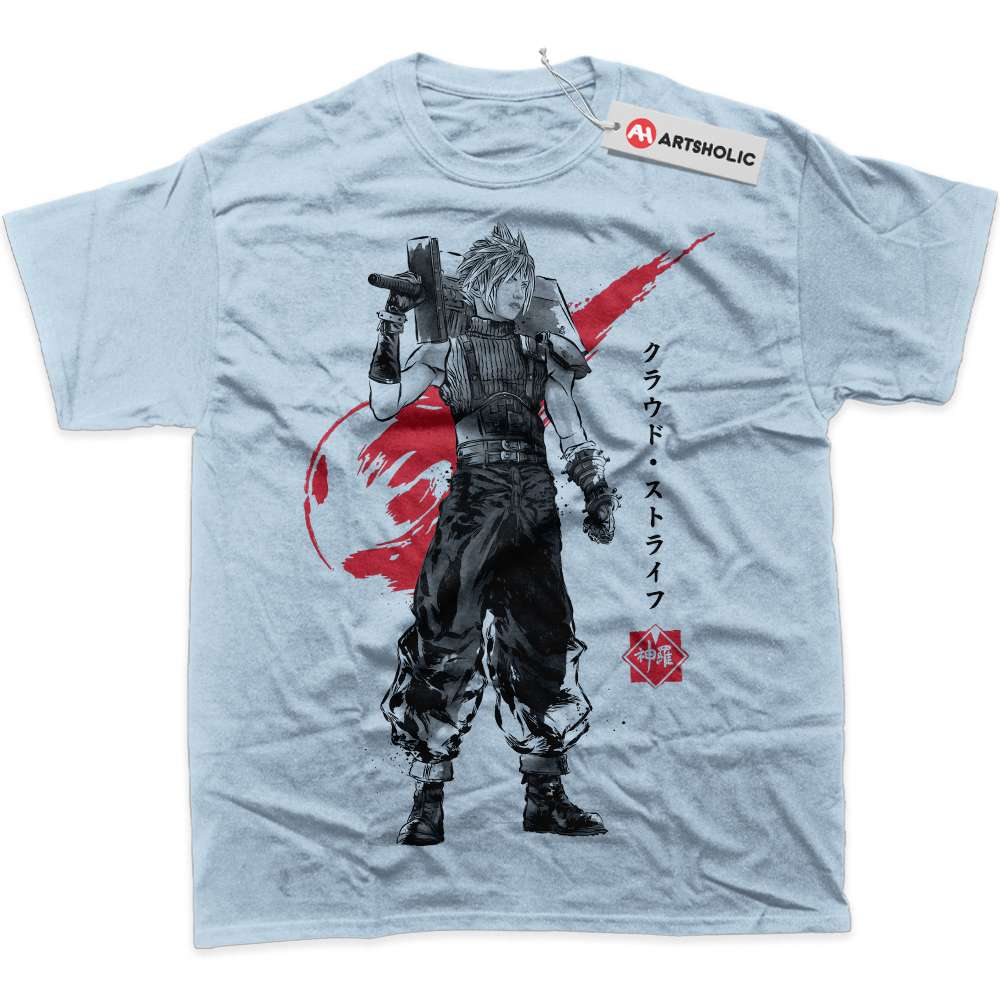 Alternative view of Cloud Strife Shirt, Final Fantasy Shirt, Game Shirt, Graphic T-Shirt