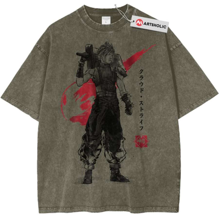 Alternative view of Cloud Strife Shirt, Final Fantasy Shirt, Game Shirt, Vintage T-Shirt