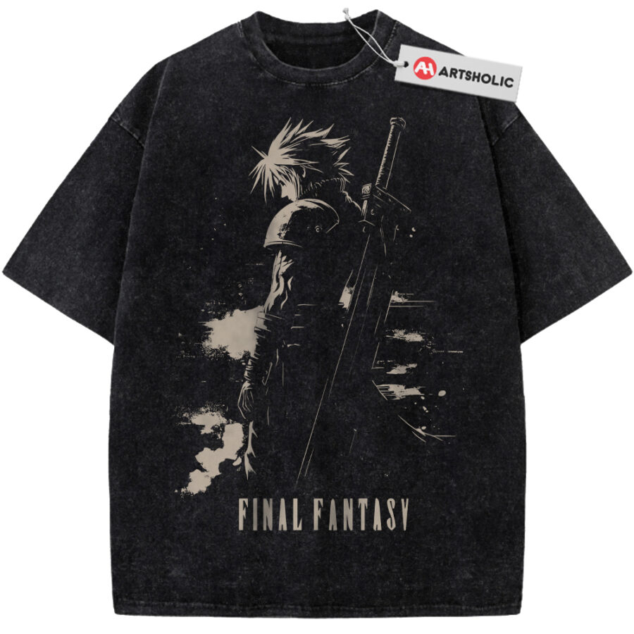 Alternative view of Cloud Strife Shirt, Final Fantasy Shirt, Game Shirt, Vintage Tee