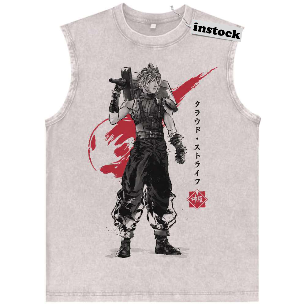 Cloud Strife Tank Top, Final Fantasy Tank Top, Game Tank Top, Vintage Tank Top