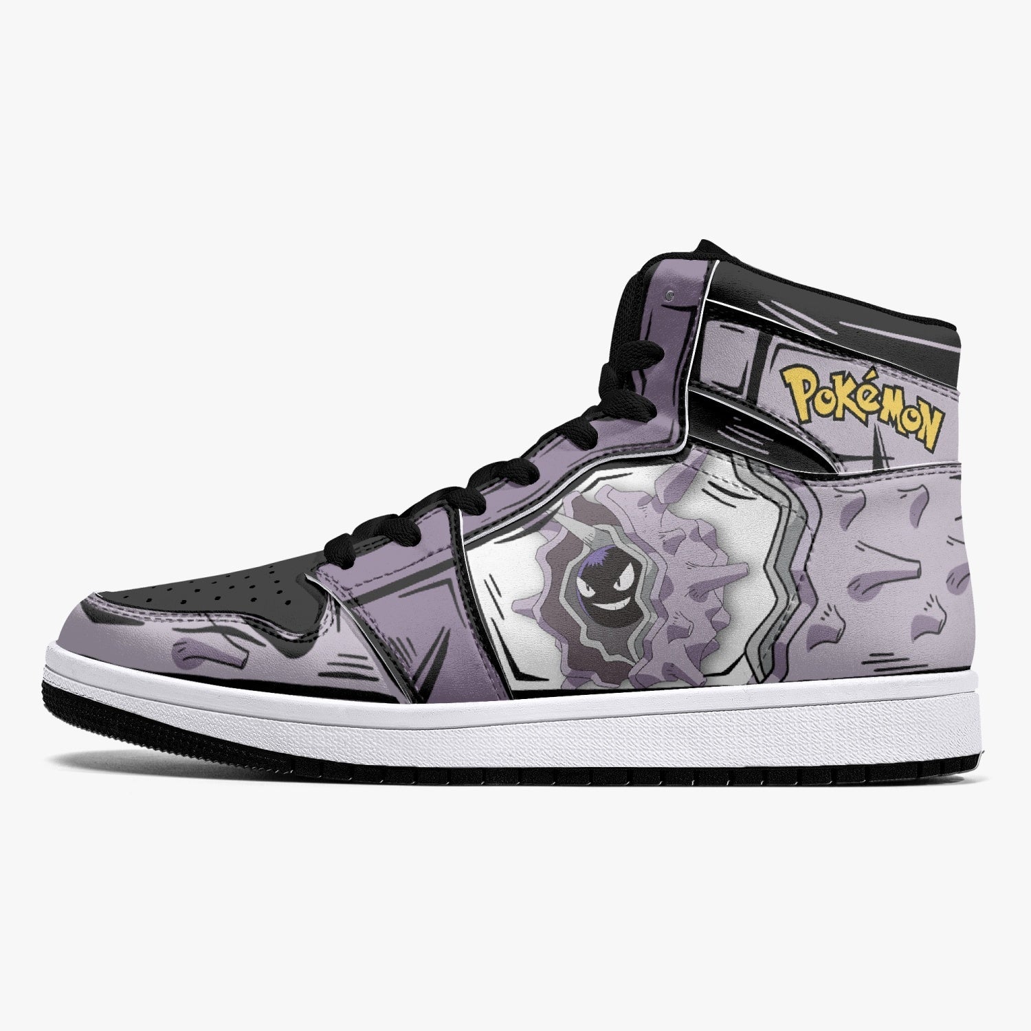 Alternative view of Cloyster Pokemon Custom Sneaker Mid 1 Basketball Shoes - Otaku Hall