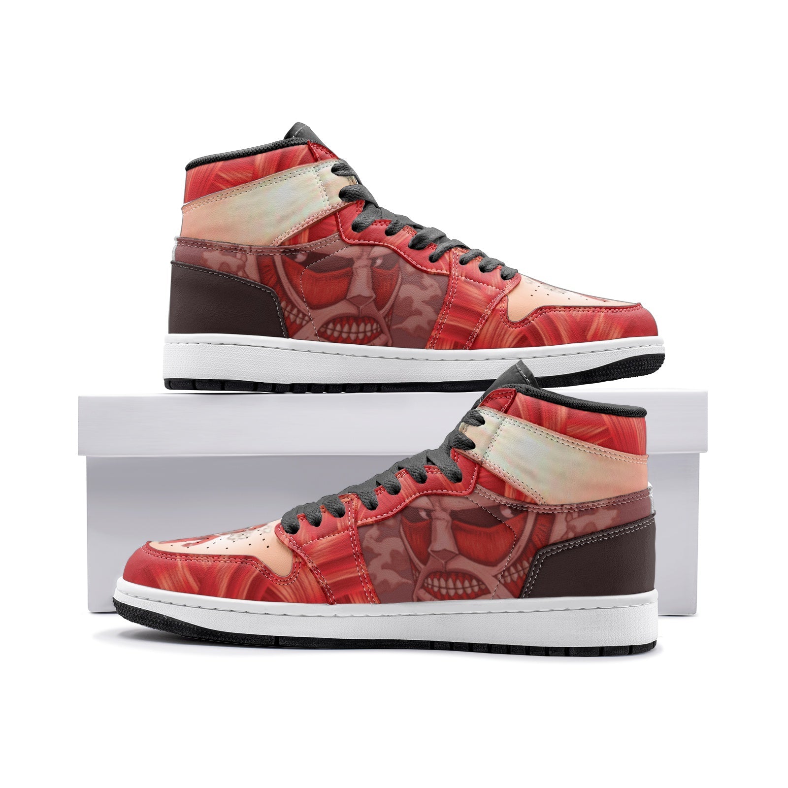 Colossal Titan Attack on Titan Custom Sneaker Mid 1 Basketball Shoes - Otaku Hall