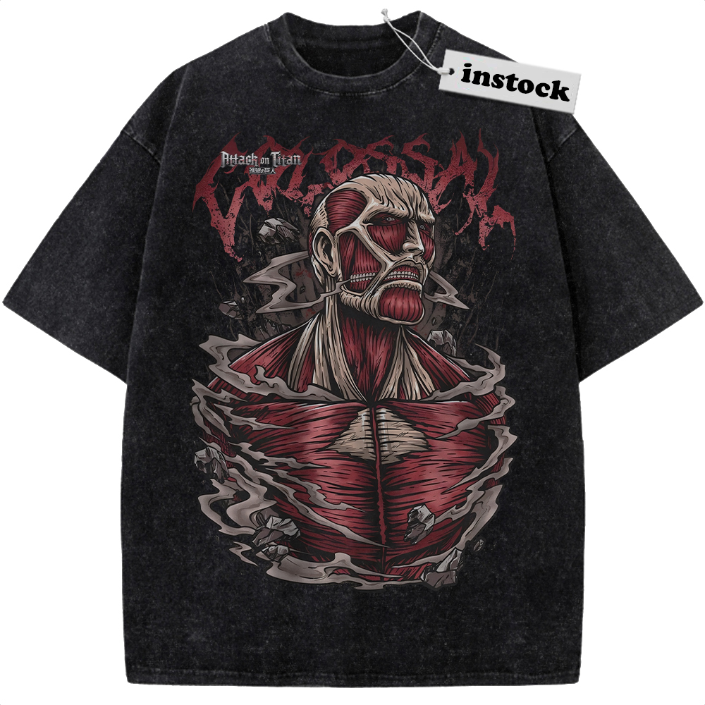 Colossal Titan Shirt, Attack On Titan, AOT Shirt, Anime Shirt, Vintage T-Shirt