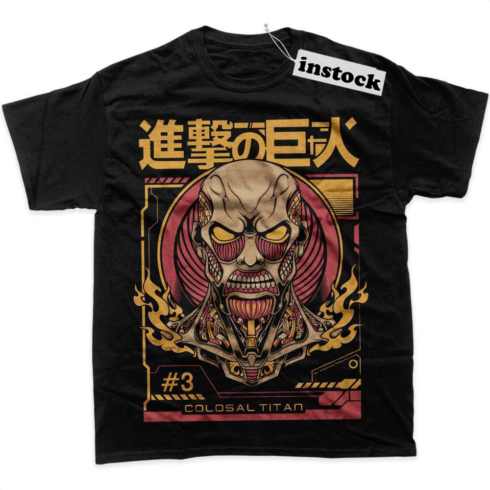 Colossal Titan Shirt, Attack On Titan Shirt, AOT Shirt, Anime Shirt, Graphic T-Shirt