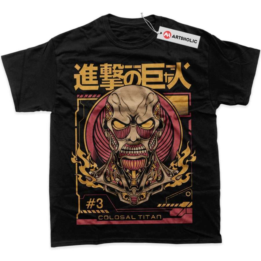 Alternative view of Colossal Titan Shirt, Attack On Titan Shirt, AOT Shirt, Anime Shirt, Graphic T-Shirt