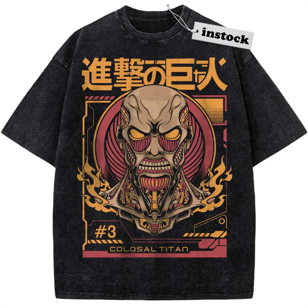 Colossal Titan Shirt, Attack On Titan Shirt, AOT Shirt, Anime Shirt, Vintage T-Shirt