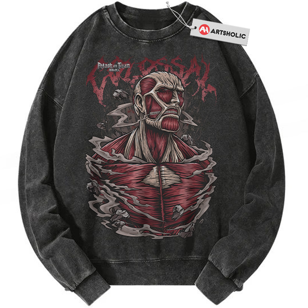 Colossal Titan Sweatshirt, Attack On Titan, AOT Sweatshirt, Anime Sweatshirt, Vintage Sweatshirt