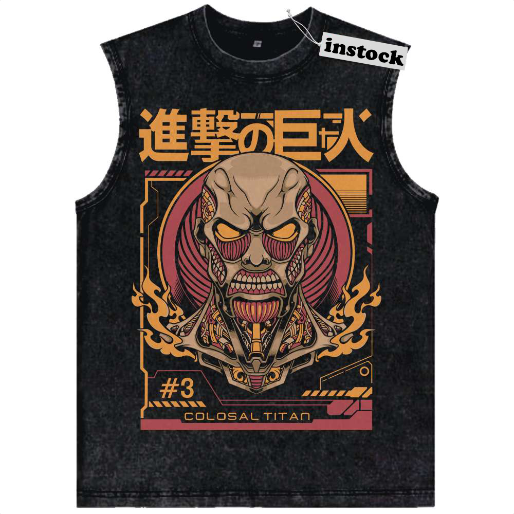 Colossal Titan Tank Top, Attack On Titan Tank Top, AOT Tank Top, Anime Tank Top, Vintage Tank Top