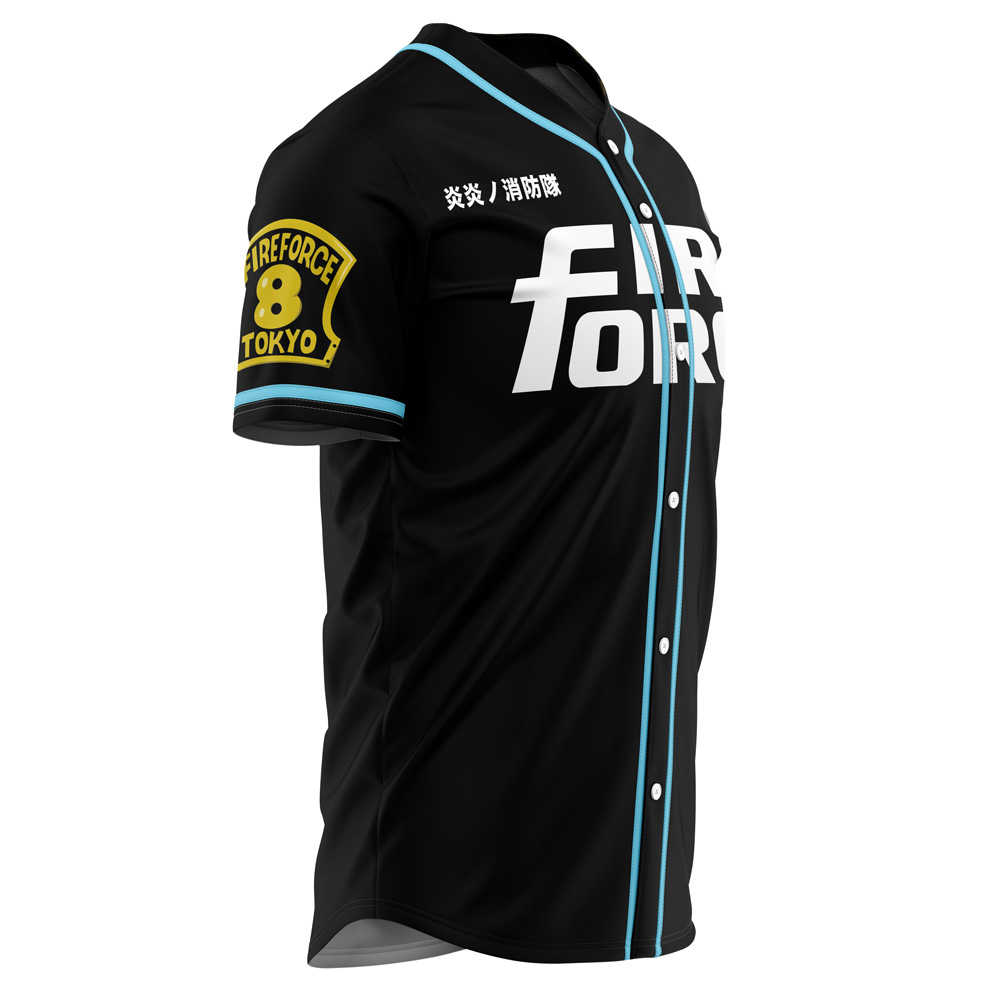 Alternative view of Company 8 Fire Force Baseball Jersey
