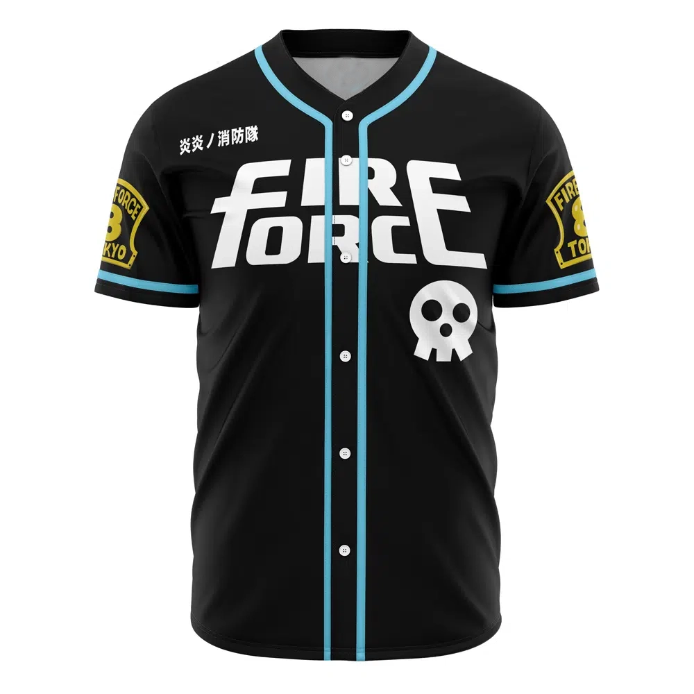 Company 8 Fire Force Custom Baseball Jersey - Otaku Hall