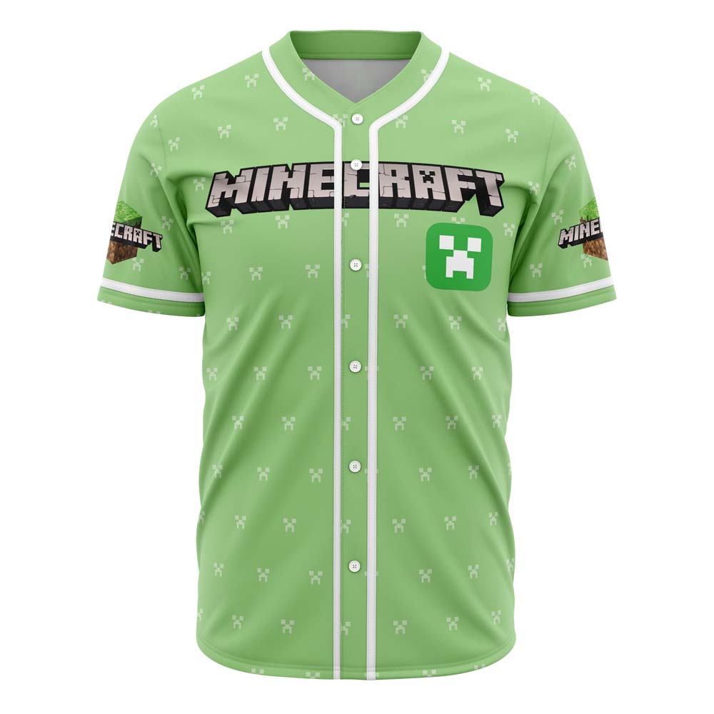 Cool Minecraft Custom Baseball Jersey - Otaku Hall