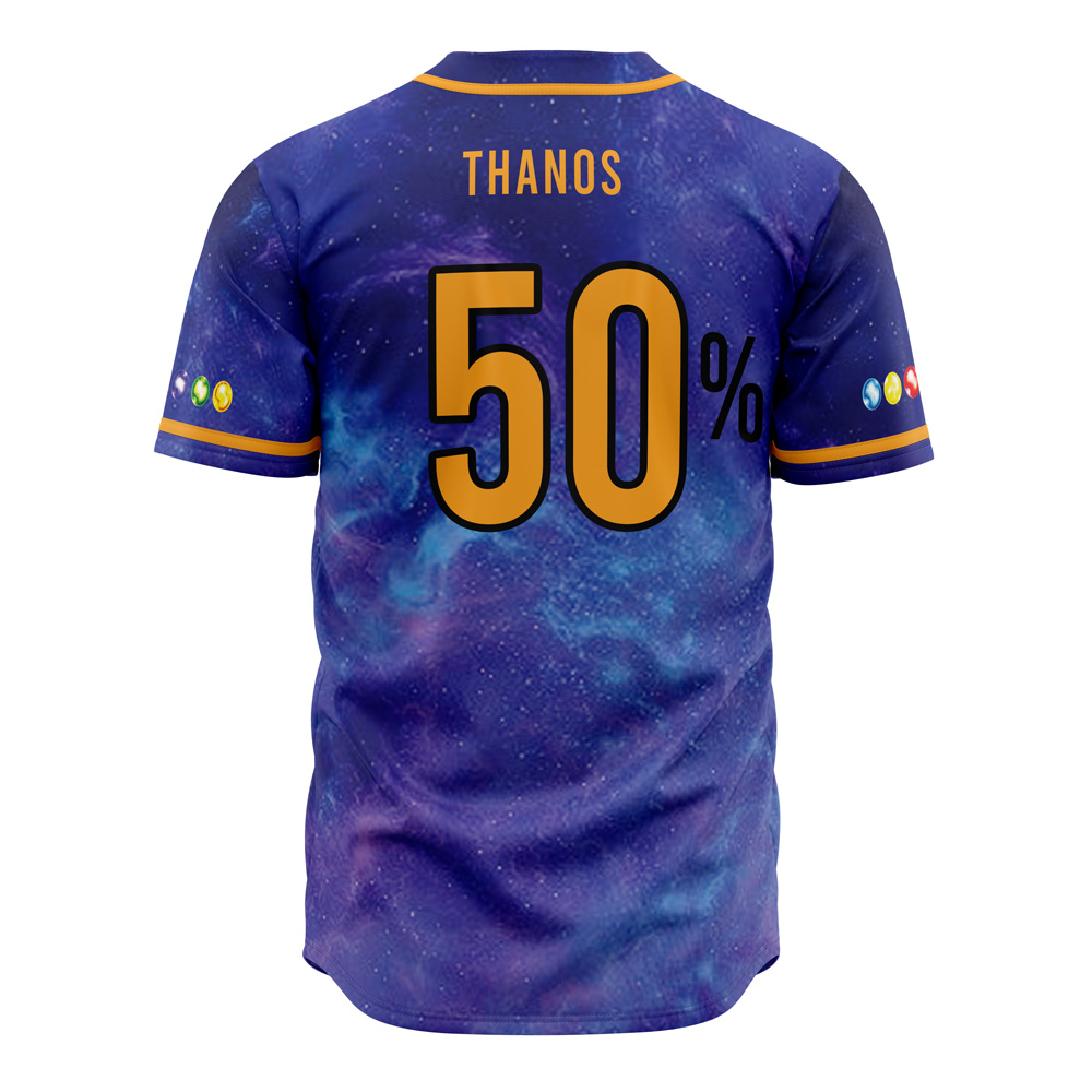 Alternative view of Cosmic Infinity Stones Marvel Baseball Jersey