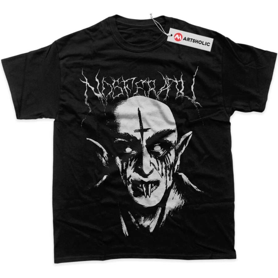 Alternative view of Count Orlok Shirt, Nosferatu Shirt, Halloween Shirt, Horror Shirt, Graphic T-Shirt