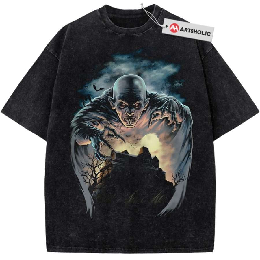 Alternative view of Count Orlok Shirt, Nosferatu Shirt, Halloween Shirt, Horror Shirt, Vintage Tee