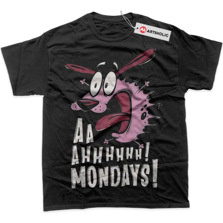 Alternative view of Courage the Cowardly Dog Shirt, Animated Shirt, Graphic T-Shirt
