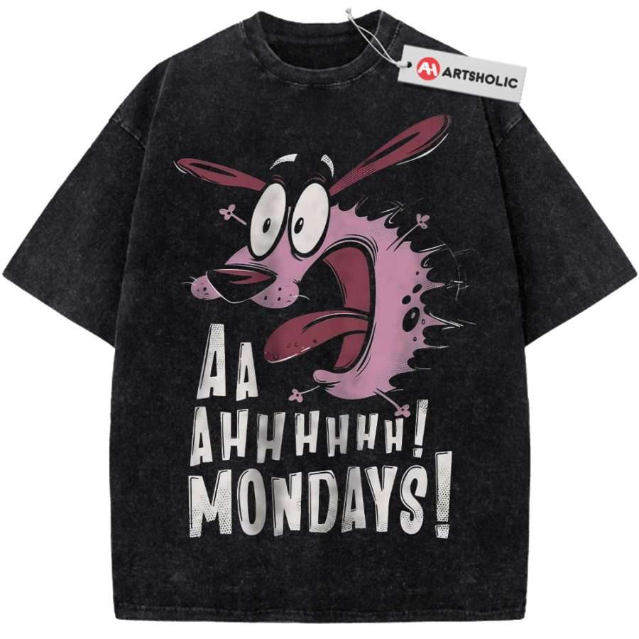 Alternative view of Courage the Cowardly Dog Shirt, Animated Shirt, Vintage T-Shirt