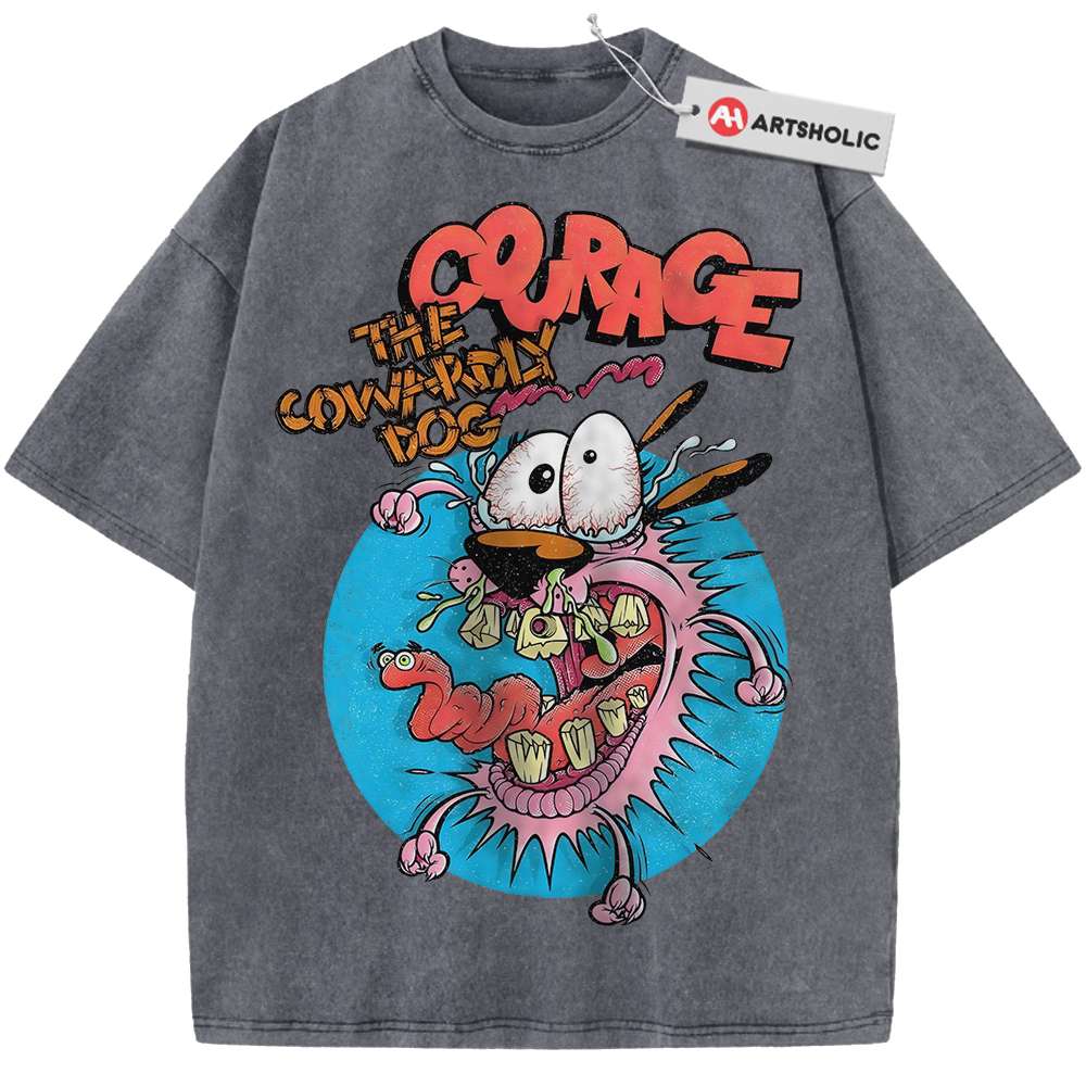 Courage the Cowardly Dog Shirt, Animated Shirt, Vintage Tee