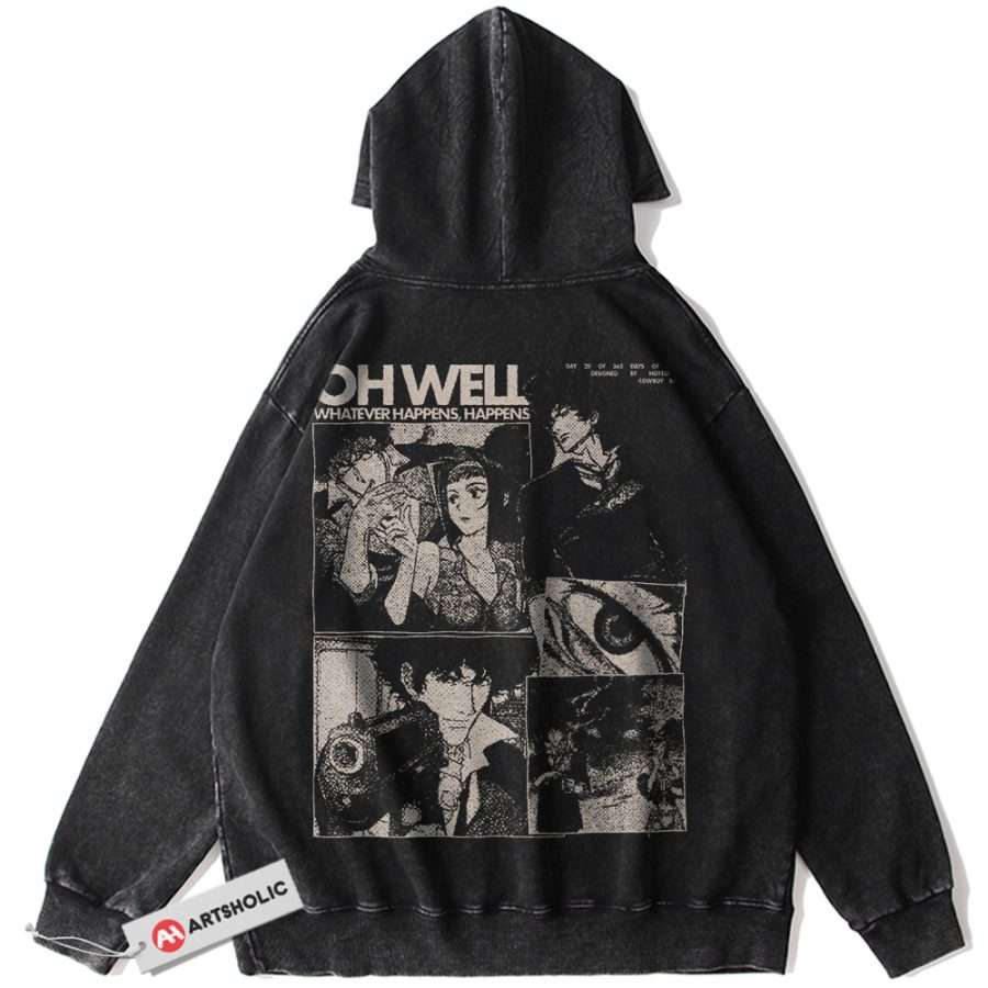 Alternative view of Cowboy Bebop Hoodie, Anime Hoodie, Vintage Hoodie