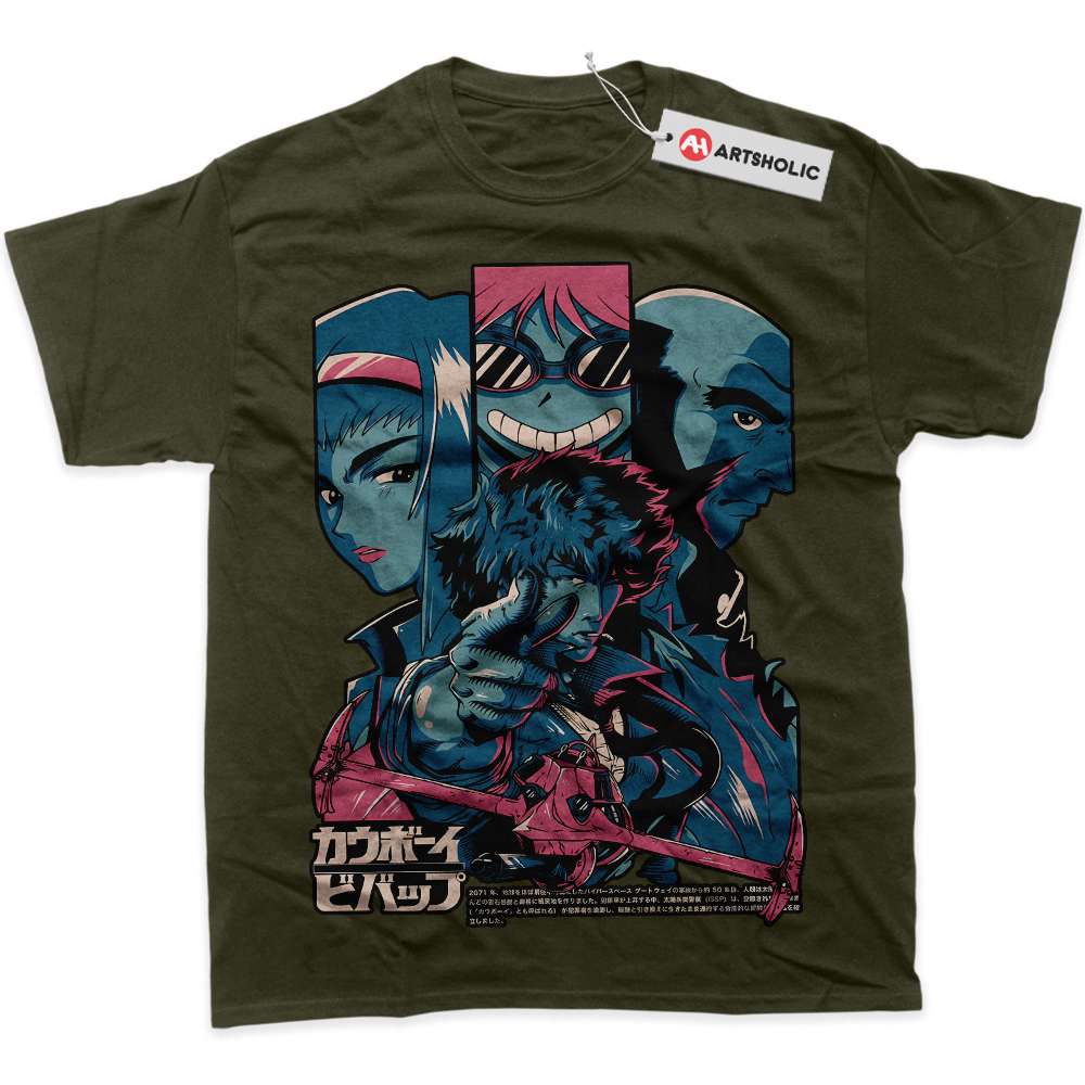 Alternative view of Cowboy Bebop Shirt, Anime Shirt, graphic T-Shirt