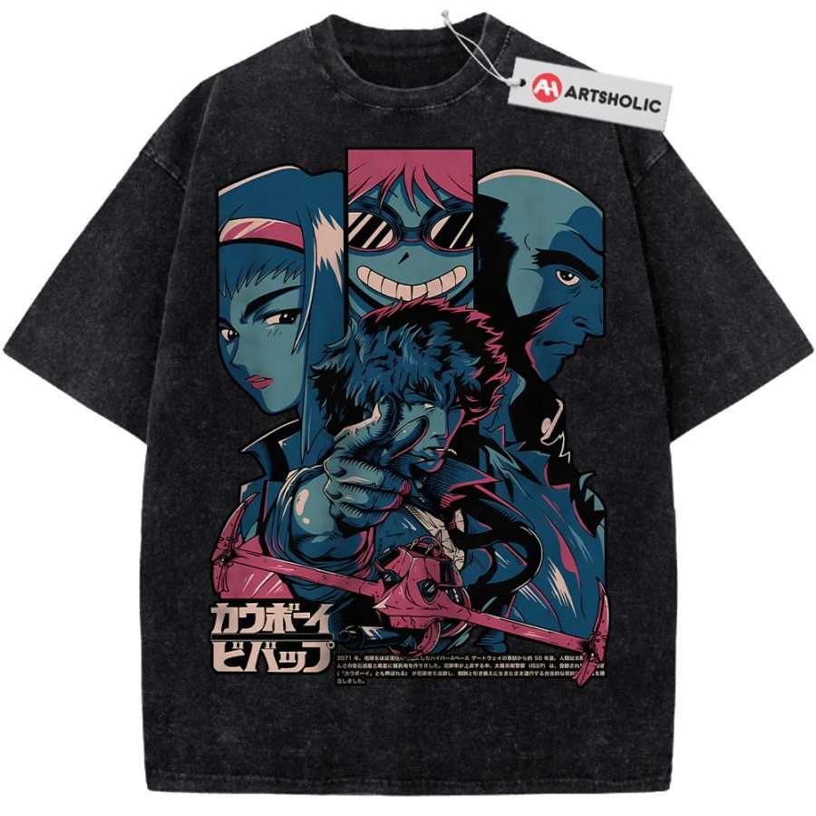 Alternative view of Cowboy Bebop Shirt, Anime Shirt, Vintage T-Shirt