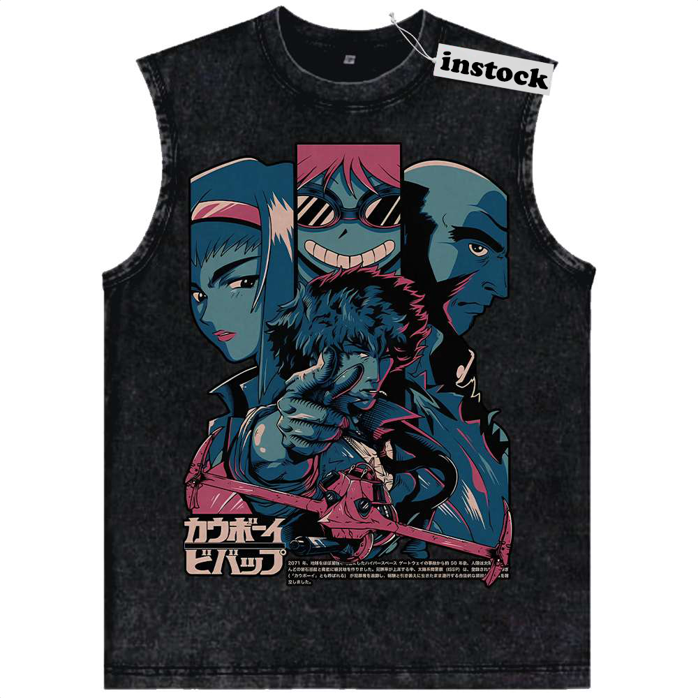 Cowboy Bebop Tank Top, Anime Tank Top, Vintage Tank Top