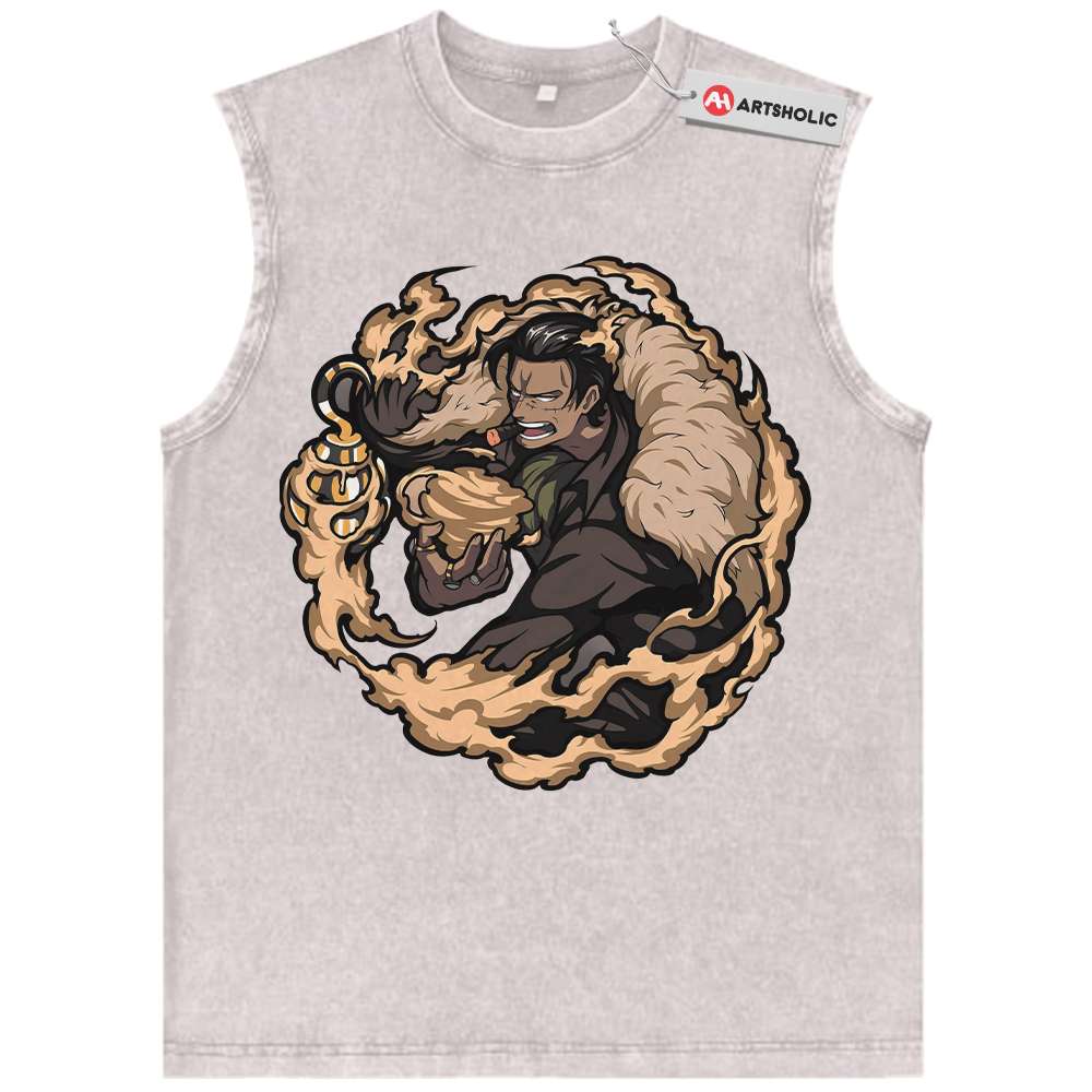 Alternative view of Crocodile Tank Top, One Piece Tank Top, Anime Tank Top, Vintage Tank Top