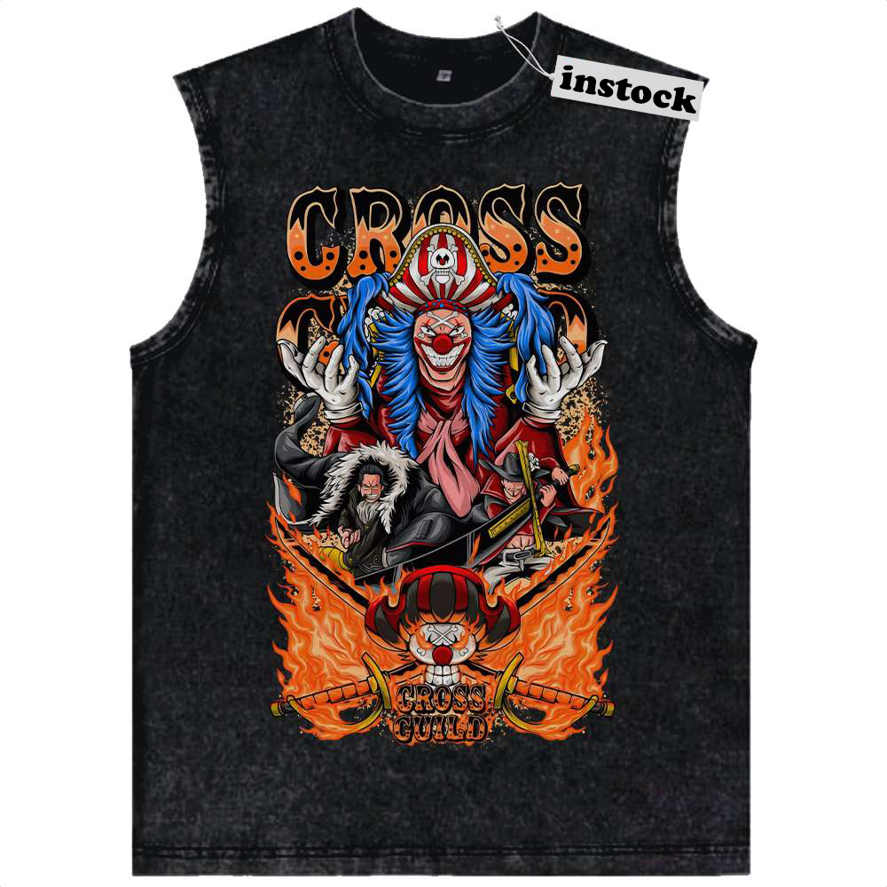 Cross Guild Tank Top, One Piece Tank Top, Anime Tank Top, Vintage Tank Top