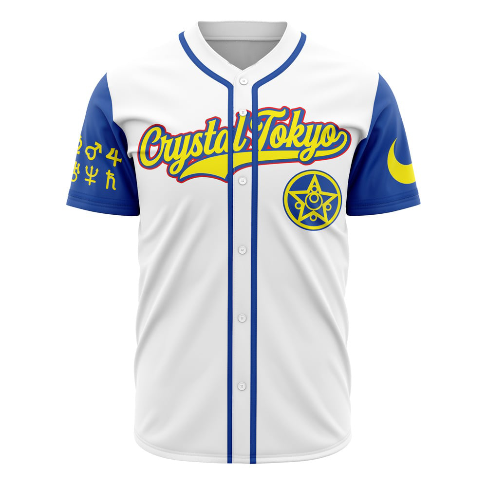 Alternative view of Crystal Tokyo Sailor Moon Custom Baseball Jersey - Otaku Hall