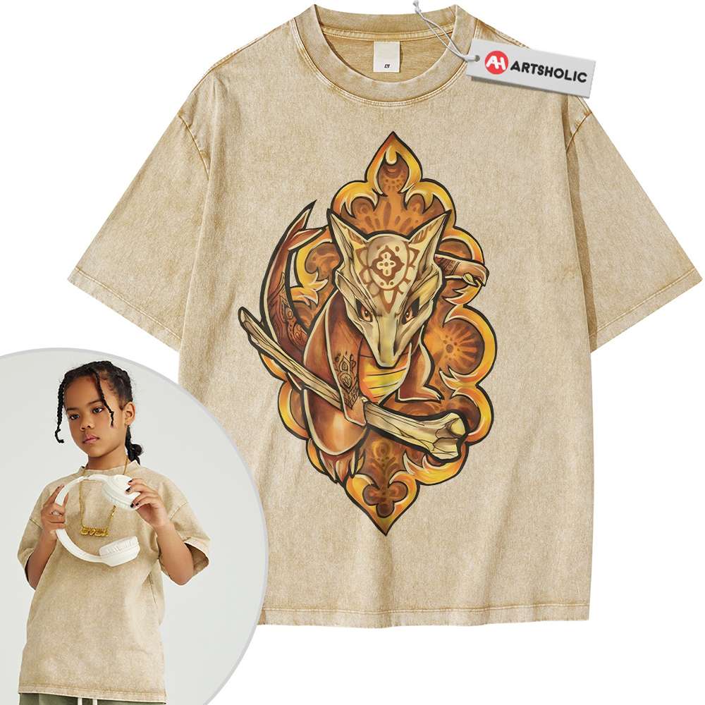Alternative view of Cubone Shirt For Kids, Pokemon Shirt For Kids, Anime Shirt For Kids, Vintage Tee For Kids