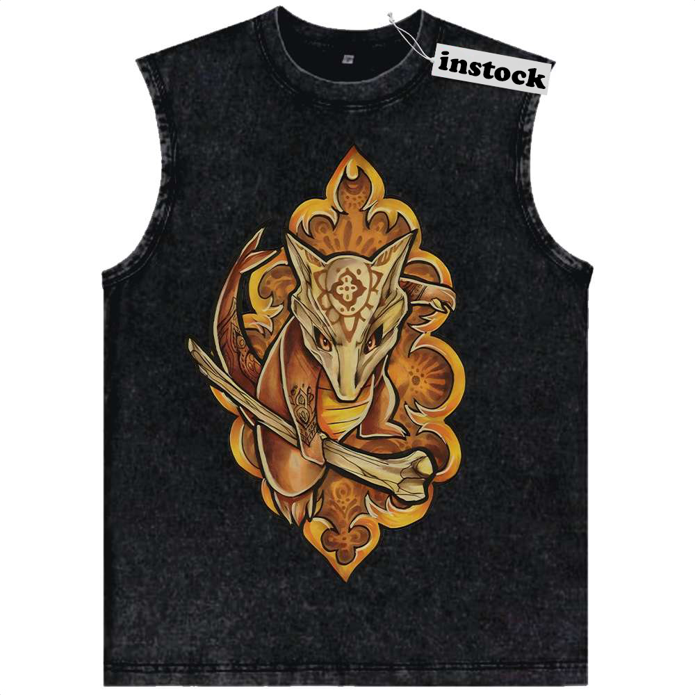 Cubone Tank Top, Pokemon Tank Top,Anime Tank Top, Vintage Tank Top