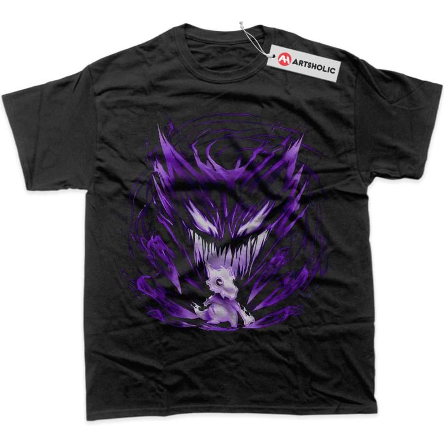 Alternative view of Cubone vs Haunter Shirt, Pokemon Shirt, Anime Shirt, Graphic Tee