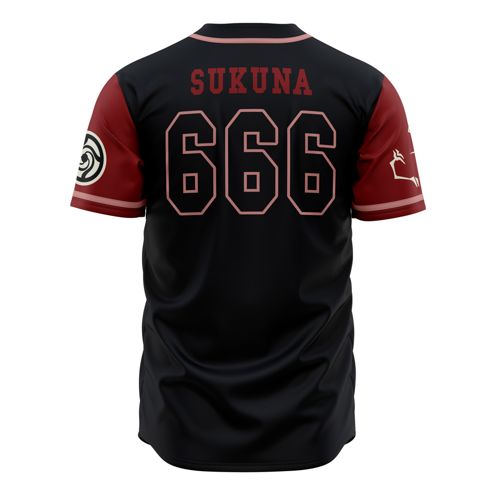Curses Sukuna Jujutsu Kaisen Baseball Jersey