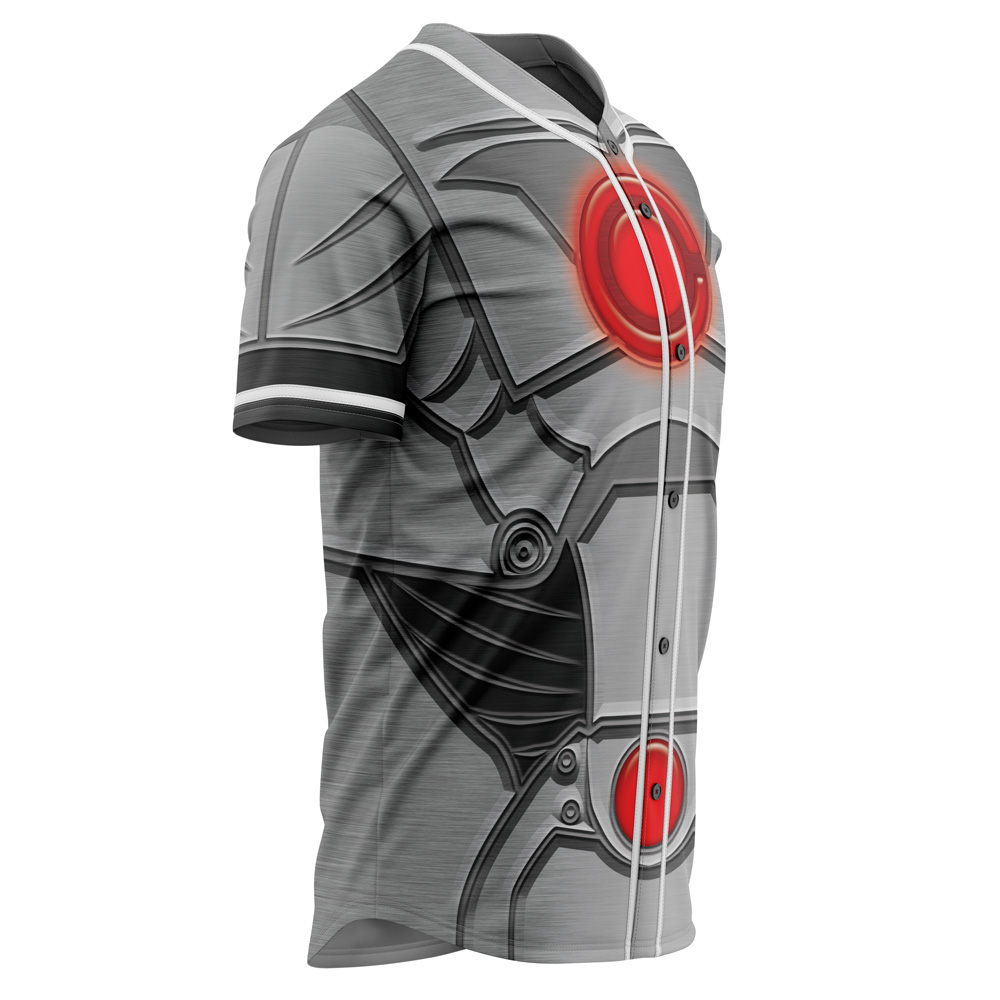 Alternative view of Cyborg Cosplay DC Comics Baseball Jersey