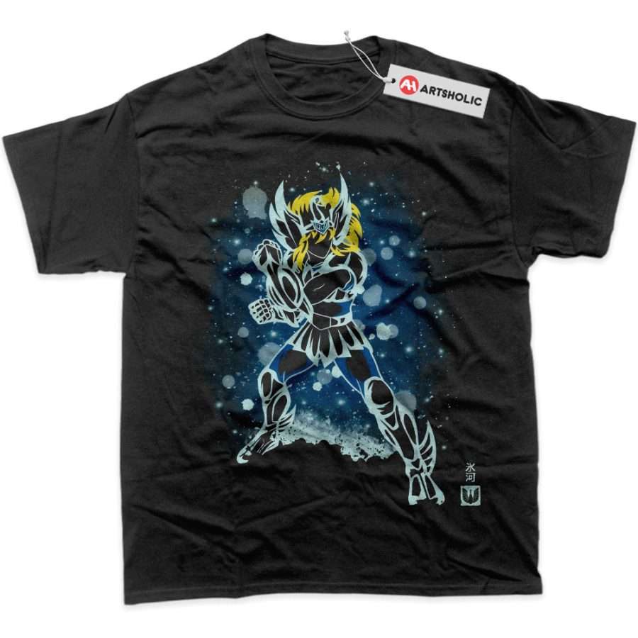 Alternative view of Cygnus Hyoga Shirt, Saint Seiya Shirt, Anime Shirt, Graphic T-Shirt