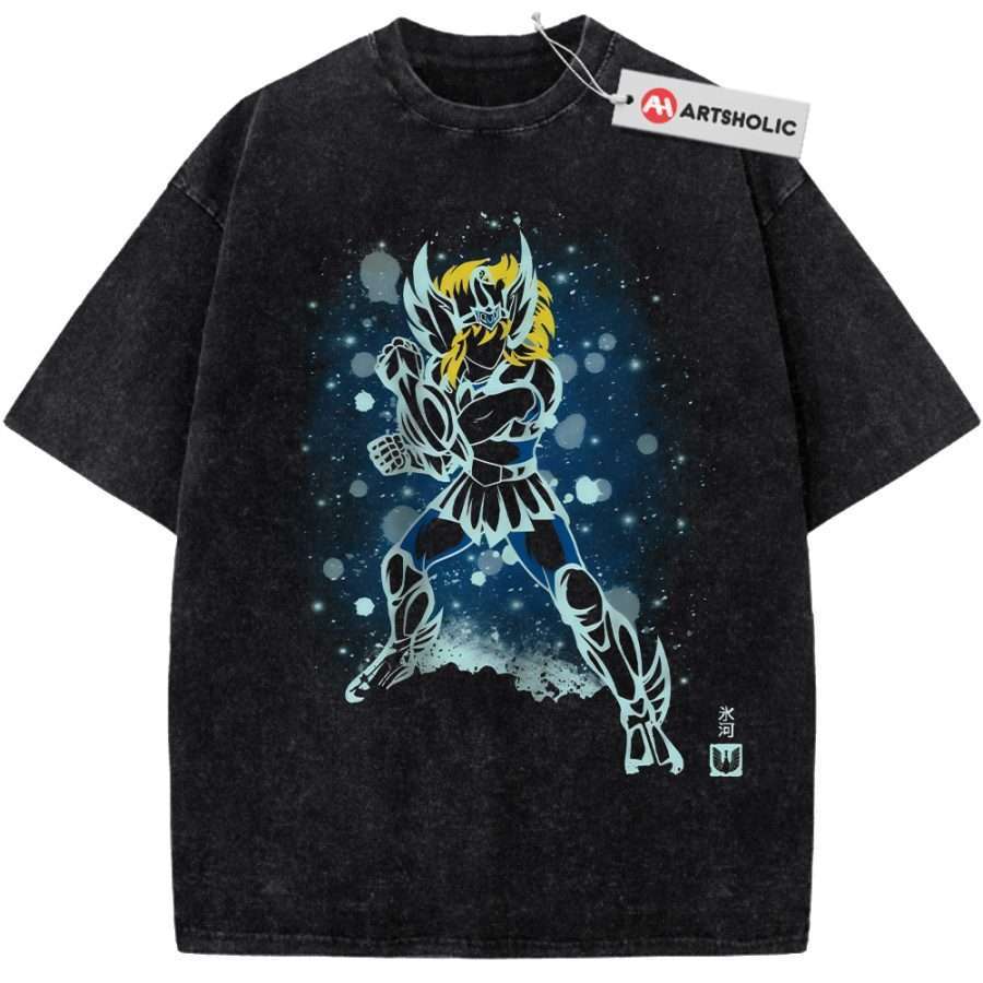 Alternative view of Cygnus Hyoga Shirt, Saint Seiya Shirt, Anime Shirt, Vintage T-Shirt