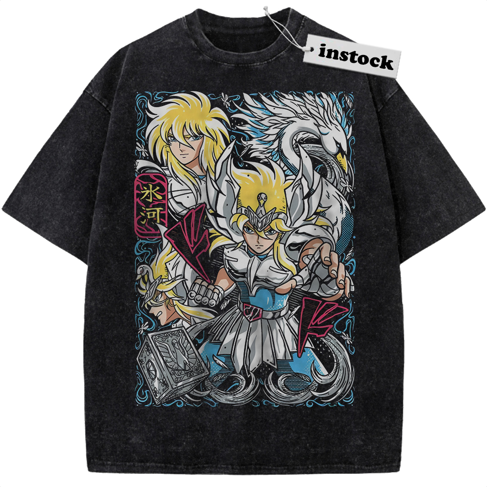 Cygnus Hyoga Shirt, Saint Seiya Shirt, Anime Shirt, Vintage T-Shirt