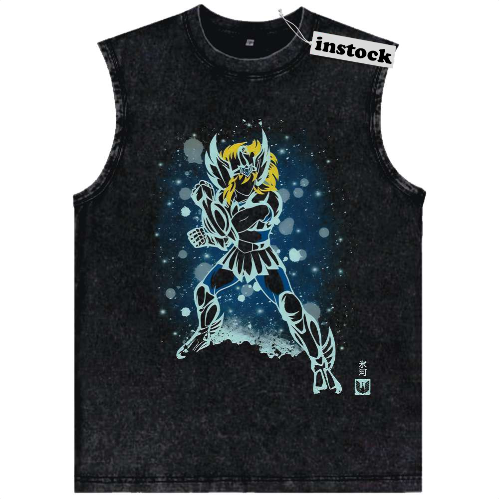 Cygnus Hyoga Tank Top, Saint Seiya Tank Top, Anime Tank Top, Vintage Tank Top