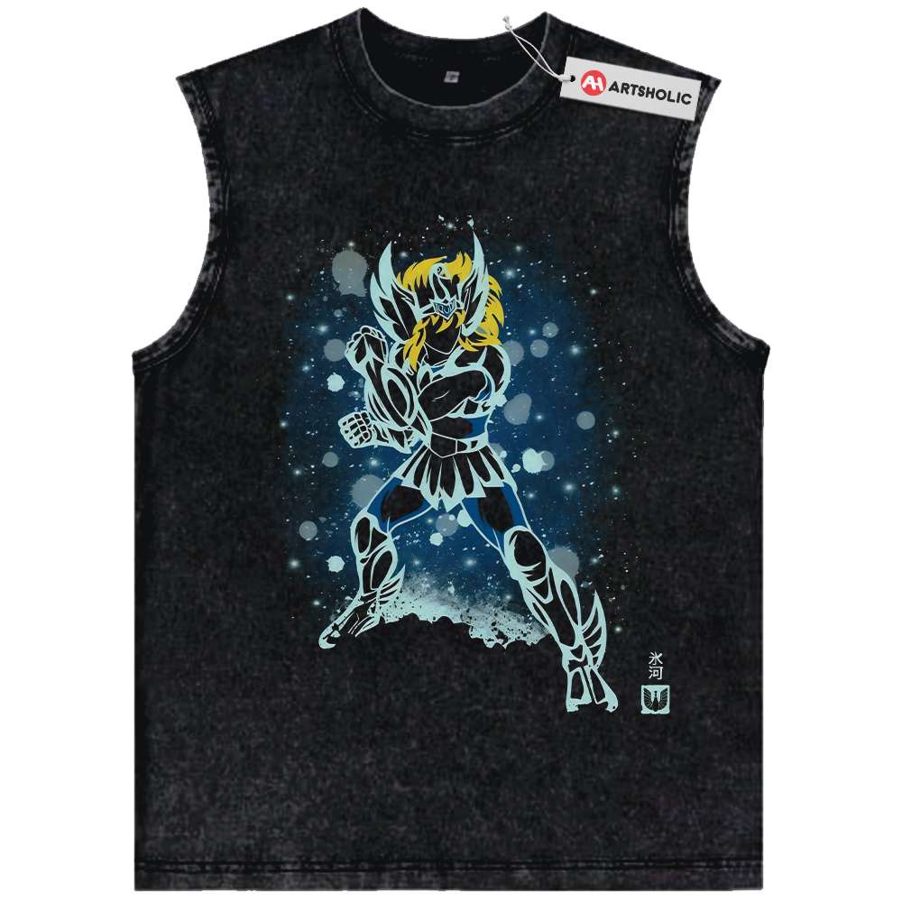 Cygnus Hyoga Tank Top, Saint Seiya Tank Top, Anime Tank Top, Vintage Tank Top