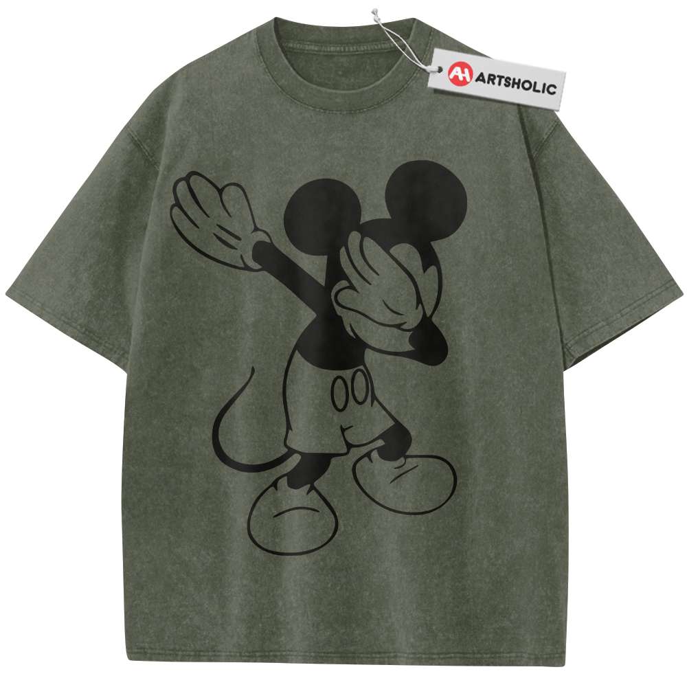 Alternative view of Dab Mickey Mouse Shirt, Cartoon Shirt, Vintage T-Shirt