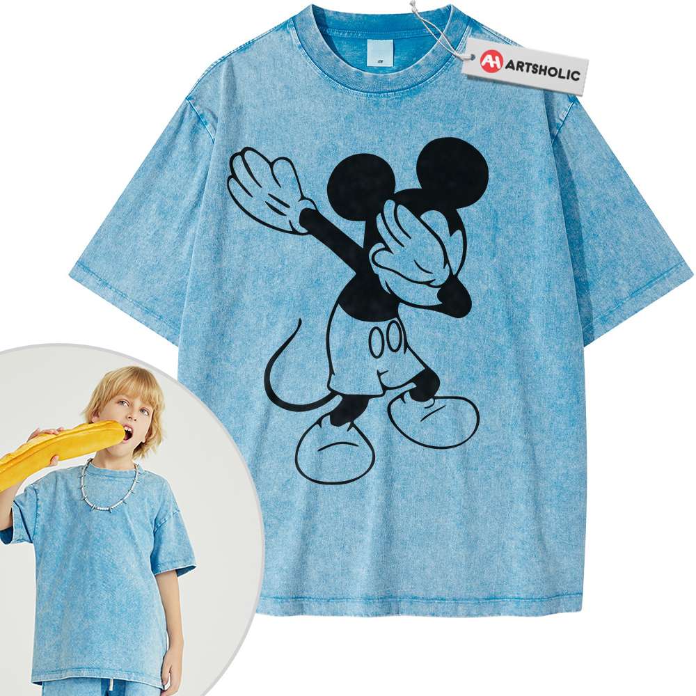 Alternative view of Dab Mickey Mouse Shirt For Kids, Cartoon Shirt For Kids, Vintage T-Shirt For Kids