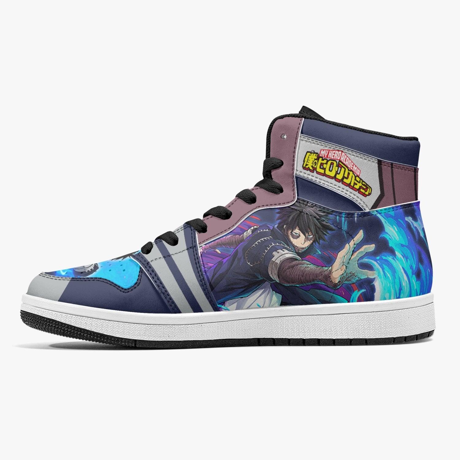 Alternative view of Dabi My Hero Custom Sneaker Mid 1 Basketball Shoes - Otaku Hall