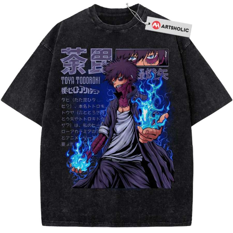 Alternative view of Dabi Shirt, MHA Shirt, Anime Shirt, Vintage Tee