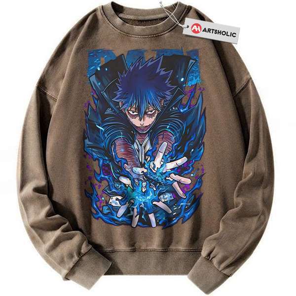 Alternative view of Dabi Sweatshirt, MHA Sweatshirt, Anime Sweatshirt, Vintage Sweatshirt